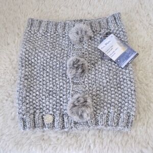 Pleau Pom Pom Knit Neck Warmer